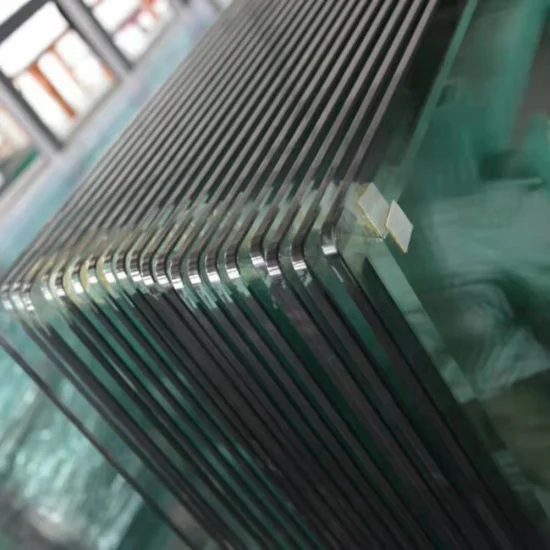 Hoja reflectante de flotación de vidrio grabado con ácido esmerilado Esg/Vsg, laminado de seguridad templado, vidrio templado aislado de baja emisividad para decoración de construcción